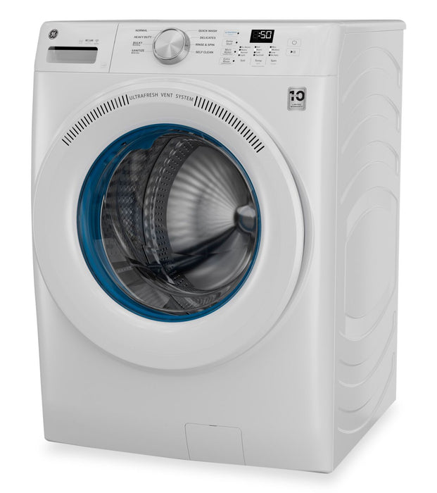 Laveuse GE à chargement frontal de 5,3 pi3 avec système de ventilation UltraFresh - blanche - GFW350SSYWW