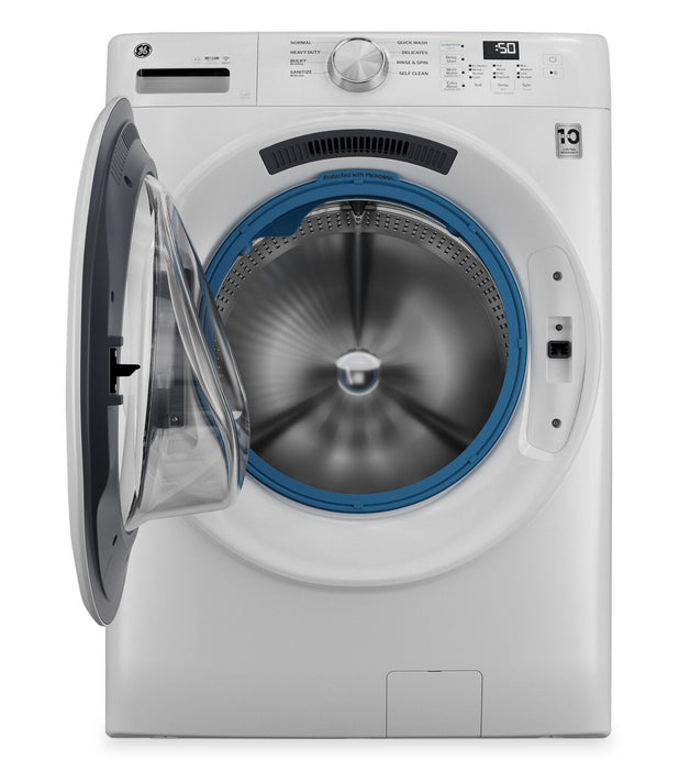 Laveuse GE à chargement frontal de 5,3 pi3 avec système de ventilation UltraFresh - blanche - GFW350SSYWW