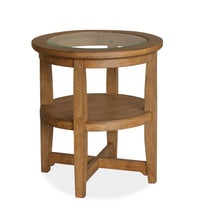 Table de bout Golding de 22 po avec rangement - brun miel