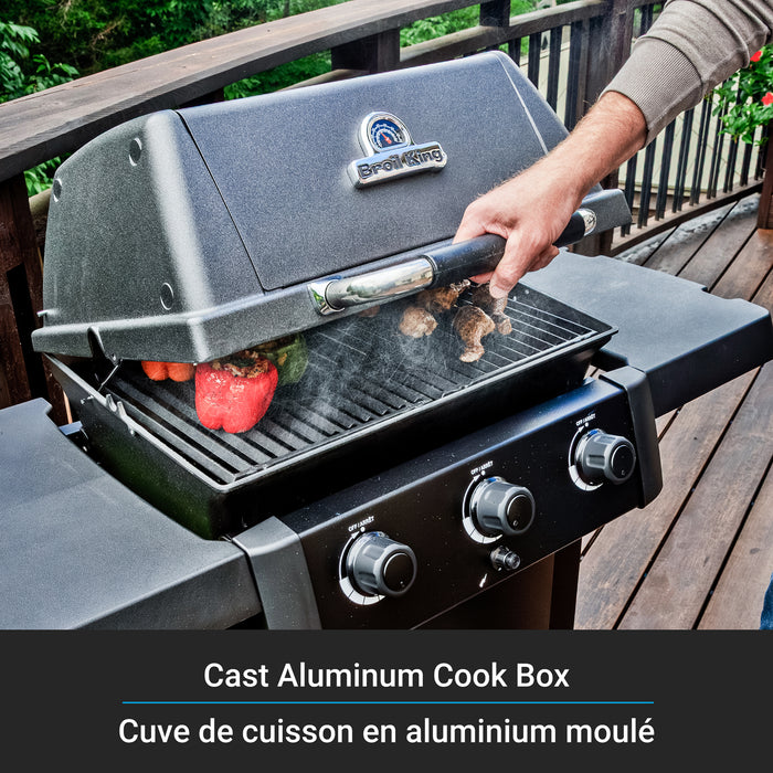 Broil King Gem 310 Shadow 3-bruleurs 24 000 BTU Barbecue a gaz propane - 814954