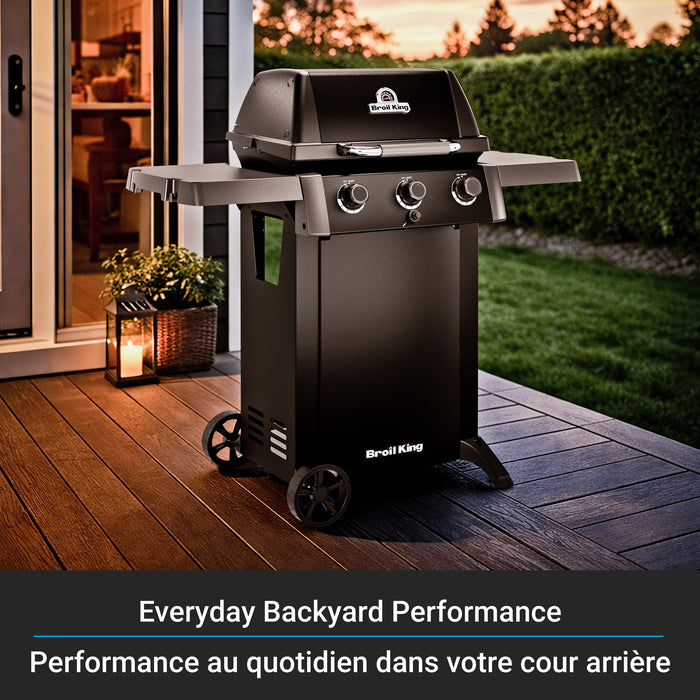 Broil King Gem 310 Shadow 3-bruleurs 24 000 BTU Barbecue a gaz propane - 814954