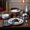 H2K Midnight Roses 16-Piece Porcelain Dinnerware Set | Ensemble de Vaisselle 16 Morceaux H2K Midnight Roses en Porcelaine