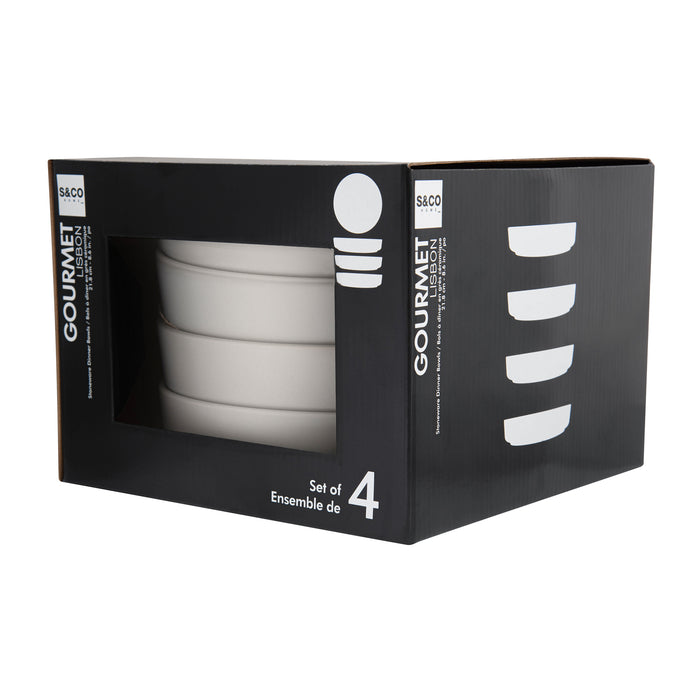 S&CO Home Ensemble de 4 Bols a Diner Lisbon