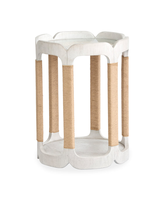 Table de bout Holton de 18 po avec rangement - perle 