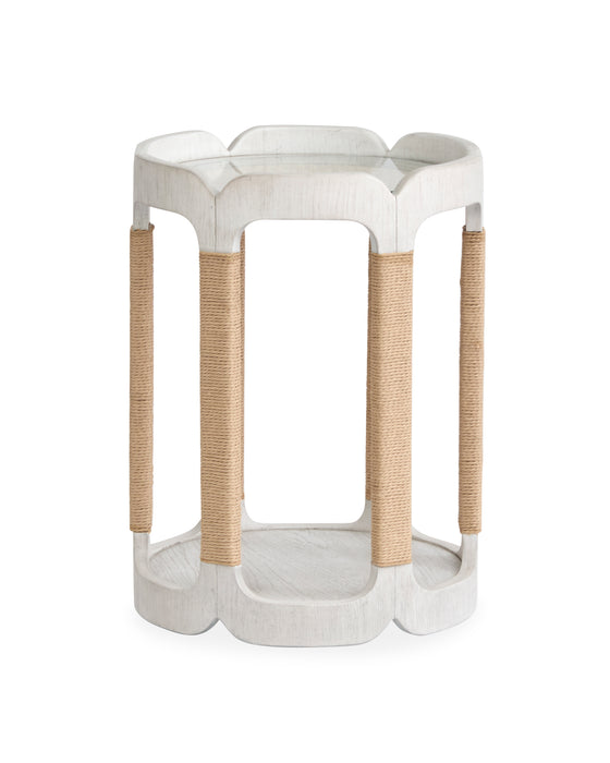 Table de bout Holton de 18 po avec rangement - perle 
