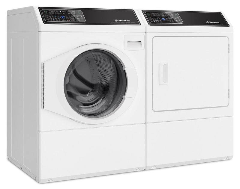 Laveuse à chargement frontal de 3,5 pi3 et sécheuse électrique de 7 pi3 Huebsch avec Pet PlusMC - blanches 