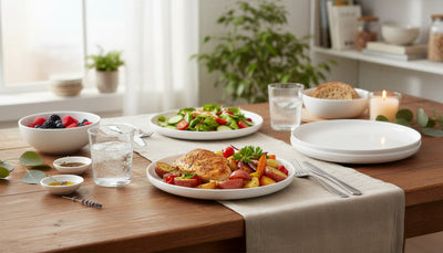 Cena Home Oslo Dinner Plates, Set of 4 | Cena Home Ensemble de 4 Assiettes a Diner Oslo