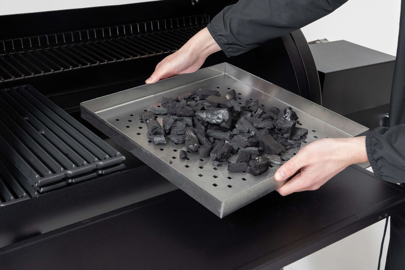 Broil King Regal Charbon Offset 400 Grill charbon et fumoir decale en noir