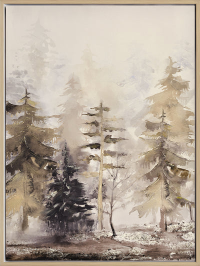 Trees Landscape I Framed Acrylic Painting - 30" x 40"|Peinture acrylique encadrée « Trees Landscape I » - 30 po x 40 po