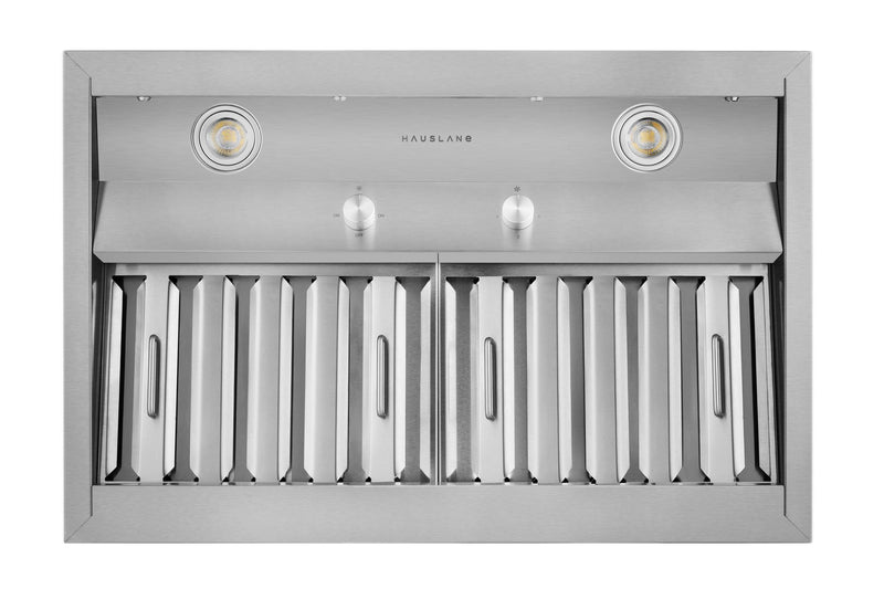 Hotte de cuisinière encastrée de style professionnel Hauslane IN-R200 de 30 po - IN-R200SS-30