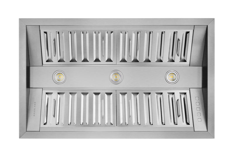 Hotte de cuisinière encastrée de style professionnel Hauslane de 46 po - IN-R300SS-46