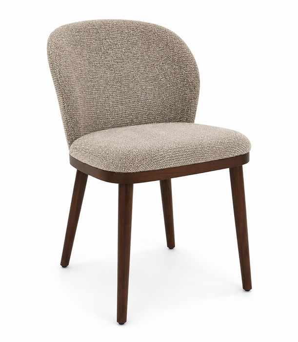Chaise de salle à manger Ivy en tissu de polyester - taupe