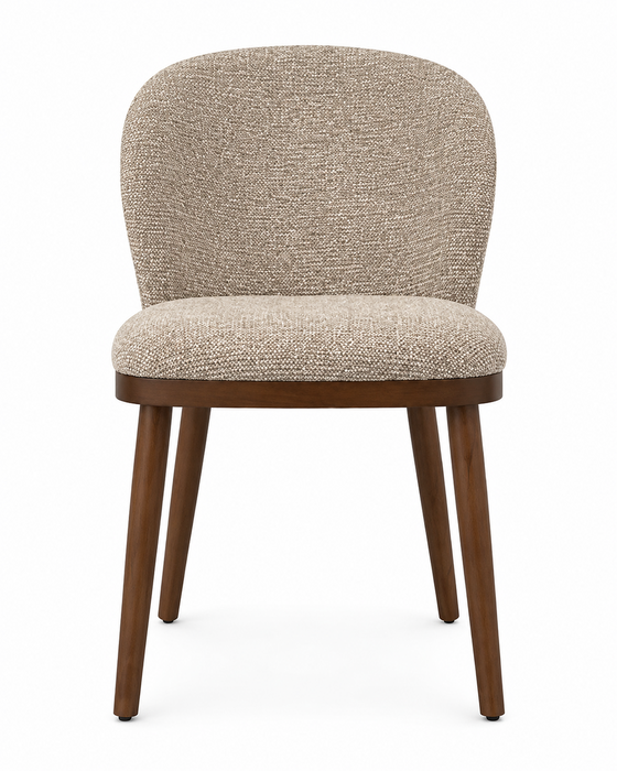Chaise de salle à manger Ivy en tissu de polyester - taupe