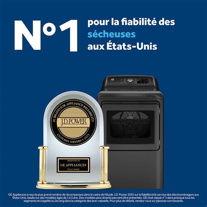 Sécheuse électrique GE de 7,2 pi³ avec cycle SaniFresh - blanche - GTD49EBMRWS