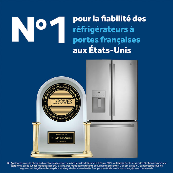 Réfrigérateur GE de 26,7 pi³ et de 36 po à portes françaises - noir - GNE27JGMBB