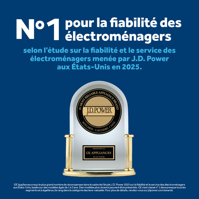 Four mural simple électrique GE de 4,3 pi3 et de 27 po avec friture à air sans préchauffage - acier inoxydable - JKS5000SVSS