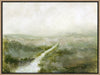 Toile décorative encadrée « The Water is Calling » avec fioritures apposées à la main - 38 po x 60 po