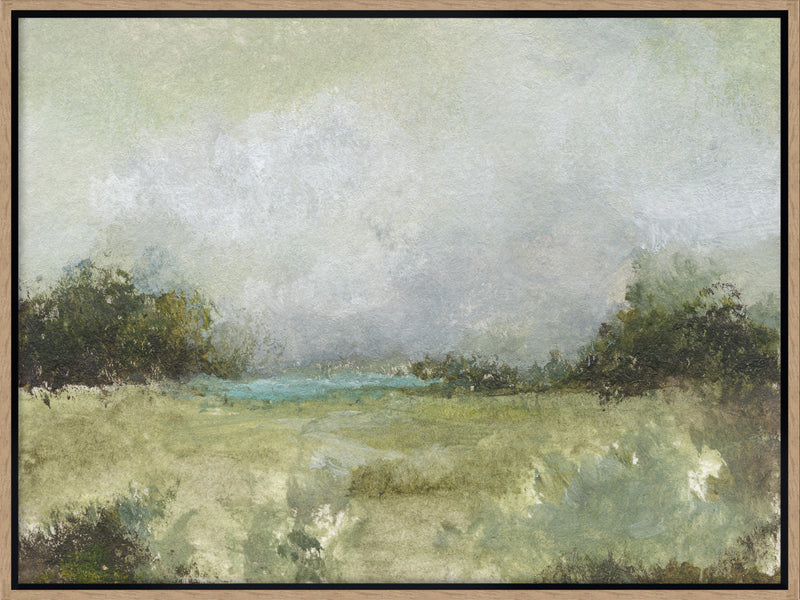 Toile décorative encadrée « The Promise » avec fioritures apposées à la main - 38 po x 50 po
