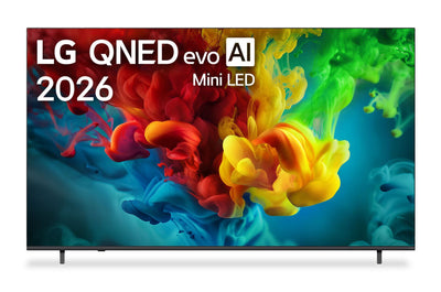 LG 85" QNED82 Mini-LED 4K Smart webOS TV (85QNED82BUA.ACC) – 2026 Model | Téléviseur intelligent Mini DEL LG QNED82 4K de 85 po avec webOS (85QNED82BUA.ACC) - modèle 2026