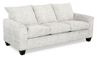 Sofa personnalisable Arc de Sofa Lab de 86 po fabriqué au Canada en tissu - Plush Oyster