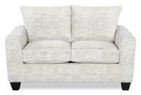 Causeuse personnalisable Roll de Sofa Lab de 63 po fabriqué au Canada en tissu - Plush Oyster