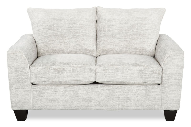 Causeuse personnalisable Roll de Sofa Lab de 63 po fabriqué au Canada en tissu - Plush Oyster