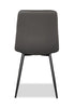 Arlo Dining Chair with Cushion Fabric Tufted Seat & Back, Metal – Charcoal | Chaise de salle à manger Arlo en métal avec siège et dossier coussinés capitonnés en tissu - anthracite