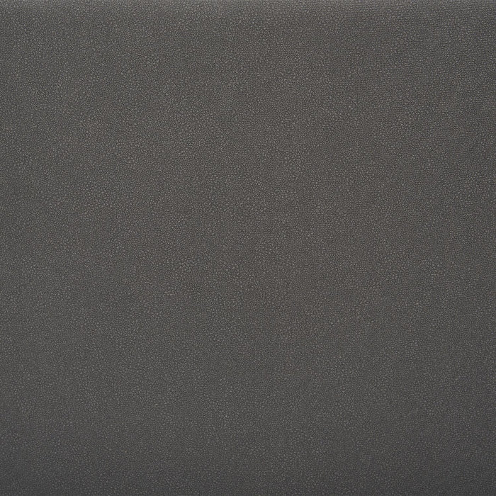 Chaise de salle à manger Arlo en métal avec siège et dossier coussinés capitonnés en tissu - anthracite