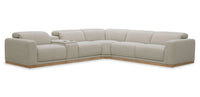 Sofa sectionnel à inclinaison électrique Balance 6 pièces avec appuie-têtes électriques - gingembre