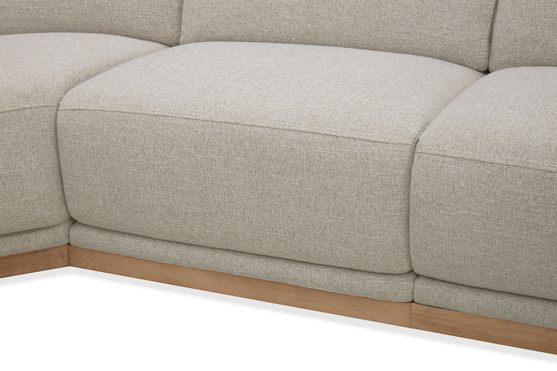 Sofa sectionnel à inclinaison électrique Balance 6 pièces avec appuie-têtes électriques - gingembre