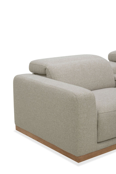 Sofa sectionnel à inclinaison électrique Balance 6 pièces avec appuie-têtes électriques - gingembre