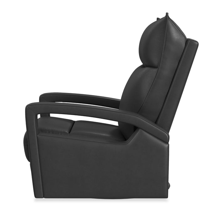 Fauteuil à inclinaison électrique Carlos de 31 po en cuir véritable de qualité supérieure avec coulissement et pivotement - gris