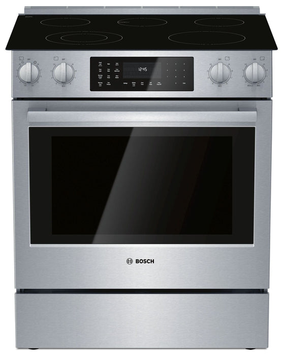 Réfrigérateur de 36 pi3 à portes françaises et cuisinière électrique de 4,6 pi3 de Bosch - acier inoxydable