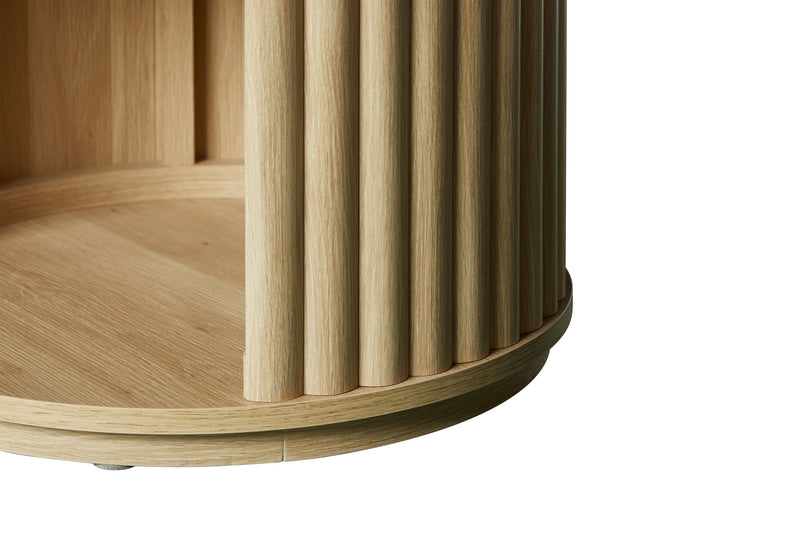 Table de bout moderne Juniper de 20 po - chêne naturel