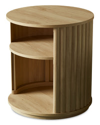  Table de bout moderne Juniper de 20 po - chêne naturel