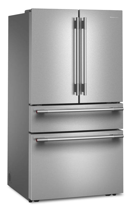 Réfrigérateur KitchenAid de 30 pi³ à portes françaises - acier inoxydable PrintShield - KRMF336SPS