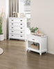 Quinn Bedside 1-Drawer Nightstand with Shelf, 24"W x 26"H - White | Table de nuit Quinn de 24 po (L) x 26 po (H) à 1 tiroir avec tablette - blanche