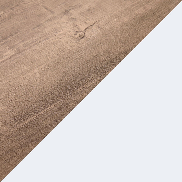 Table de bout rustique Ridge de 22 po avec tablette - chêne noyer et blanche