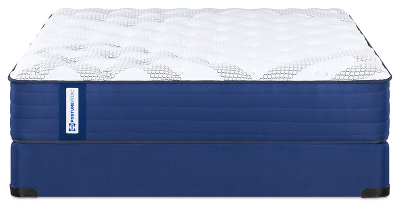 Ensemble matelas moyen à plateau régulier Espanola PosturepedicMD de série 850 de Sealy pour lit double