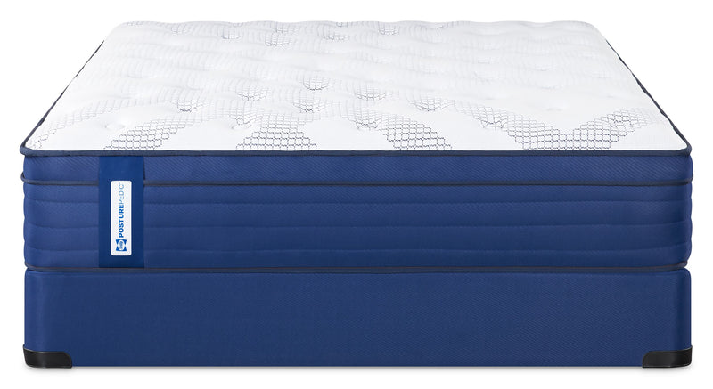 Ensemble matelas moyen à Euro-plateau Minden PosturepedicMD de série 1050 de Sealy pour grand lit