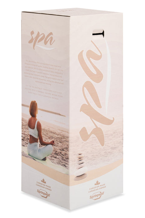 Matelas ferme à plateau-coussin dans une boîte Spa 10 de Springwall pour lit double