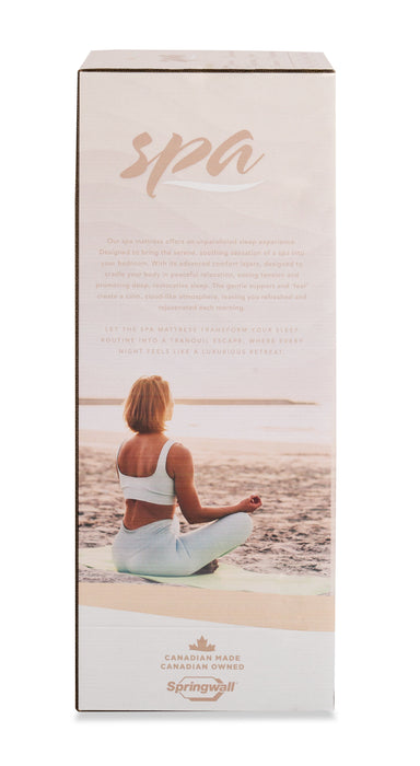 Matelas ferme à plateau-coussin dans une boîte Spa 10 de Springwall pour lit double