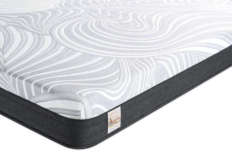 Matelas ferme à plateau-coussin dans une boîte Spa 8 de Springwall pour lit double très long de véhicule récréatif