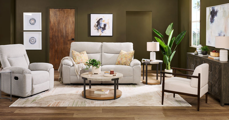 Fauteuil à inclinaison manuelle Spencer de 41,3 po en tissu de chenille - gris