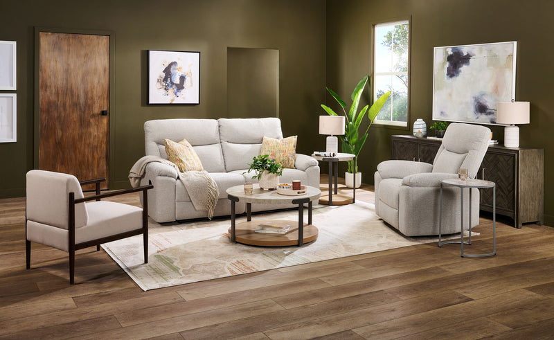 Sofa à inclinaison manuelle Spencer de 80,9 po en tissu de chenille - gris