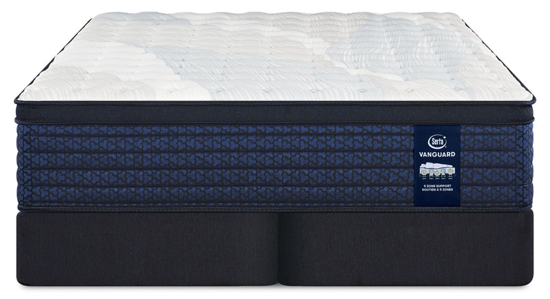 Ensemble matelas ferme à Euro-plateau Stonehaven Vanguard de Serta pour très grand lit