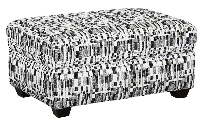 Pouf de rangement personnalisable Trunk de Sofa Lab de 39 po fabriqué au Canada en tissu - tissu décoratif Noir