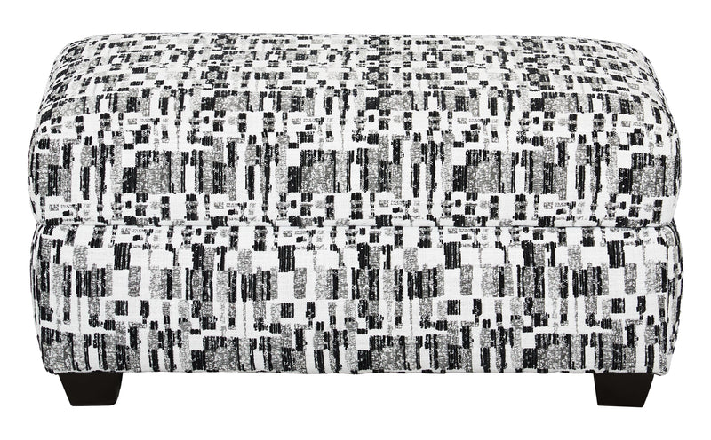 Pouf de rangement personnalisable Trunk de Sofa Lab de 39 po fabriqué au Canada en tissu - tissu décoratif Noir