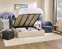 Fauteuil d’appoint Lexi de 28,35 po en tissu - bleu