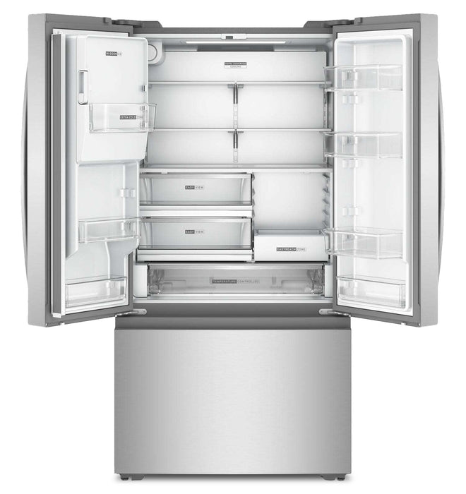 Réfrigérateur Whirlpool de 23,4 pi3 et de 36 po à portes françaises - acier inoxydable résistant aux traces de doigts - WRFC5236RZ